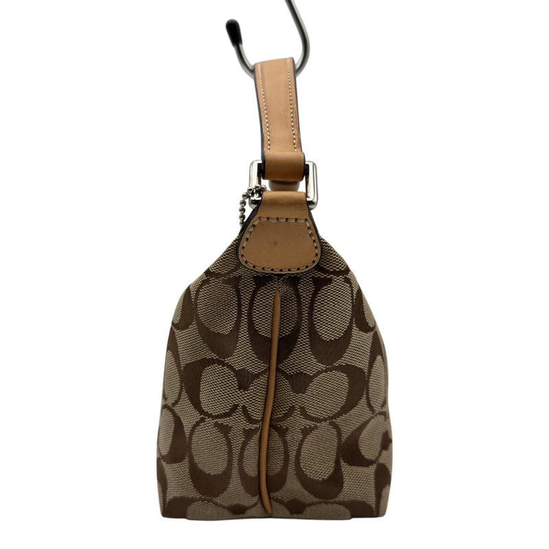 コーチ COACH シグネチャーアクセサリーポーチ ベージュ キャンバス