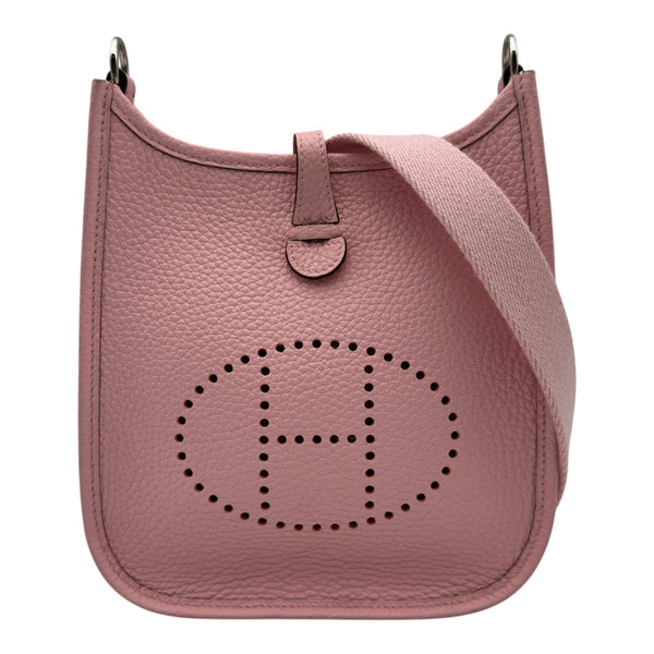 HERMES エヴリン PMピンク 美品 エルメス HERMES エヴリン TPM K刻 ローズサクラ シルバー金具