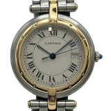 カルティエ Cartier パンテールヴァンドーム LM 1ロウ 3084241 アイボリー イエローゴールド/ステンレススチール クオーツ レディース 腕時計