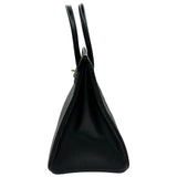 エルメス HERMES バーキン35 □B刻印 ブラック/ゴールド金具 アルデンヌ レディース ハンドバッグ