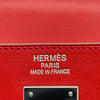 エルメス HERMES ケリーラキ35 □Q刻印 ヴァーミリオン シルバー金具 スイフト レディース ショルダーバッグ