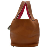 エルメス HERMES ピコタンロックPM エクラ C刻印 ゴールド シルバー金具 トリヨン/スイフト レディース ハンドバッグ