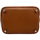 エルメス HERMES ピコタンロックPM エクラ C刻印 ゴールド シルバー金具 トリヨン/スイフト レディース ハンドバッグ