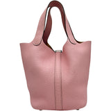 エルメス HERMES ピコタンロックPM Y刻印 ローズサクラ/シルバー金具 トリヨン レディース ハンドバッグ