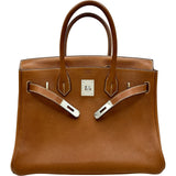 エルメス HERMES バーキン30 C刻印 ゴールド/シルバー金具 フォーブ レディース ハンドバッグ