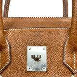 エルメス HERMES バーキン30 C刻印 ゴールド/シルバー金具 フォーブ レディース ハンドバッグ