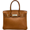 エルメス HERMES バーキン30 C刻印 ゴールド/シルバー金具 フォーブ レディース ハンドバッグ