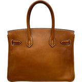エルメス HERMES バーキン30 C刻印 ゴールド/シルバー金具 フォーブ レディース ハンドバッグ