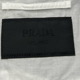 プラダ PRADA トライアングルロゴ半袖シャツジャケット SC871 ブラック ナイロン メンズ ナイロンジャケット