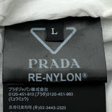 プラダ PRADA トライアングルロゴ半袖シャツジャケット SC871 ブラック ナイロン メンズ ナイロンジャケット