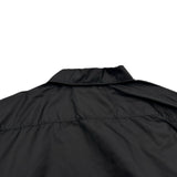 プラダ PRADA トライアングルロゴ半袖シャツジャケット SC871 ブラック ナイロン メンズ ナイロンジャケット
