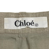 クロエ Chloe リネン混スラックスパンツ ベージュ リネン レディース パンツ