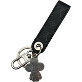 ルイ・ヴィトン LOUIS VUITTON キーホルダー・ドラゴンヌ ヴィヴィエンヌ M01821 ブラック シルバー金具 モノグラム・エクリプスキャンバス ユニセックス キーホルダー