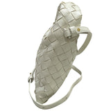 ボッテガ・ヴェネタ BOTTEGA VENETA ミニホップ 777586 ホワイト イントレチャートレザー レディース ショルダーバッグ
