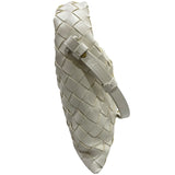 ボッテガ・ヴェネタ BOTTEGA VENETA ミニホップ 777586 ホワイト イントレチャートレザー レディース ショルダーバッグ