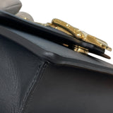 グッチ GUCCI シルヴィスーパーミニバッグ 494646 ブラック /ゴールド金具 レザー レディース ショルダーバッグ