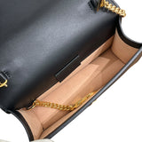 グッチ GUCCI シルヴィスーパーミニバッグ 494646 ブラック /ゴールド金具 レザー レディース ショルダーバッグ