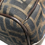 フェンディ FENDI ズッカハンドバック ブラウン ナイロンキャンパス レディース ハンドバッグ