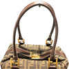 フェンディ FENDI ズッカハンドバック ブラウン ナイロンキャンパス レディース ハンドバッグ