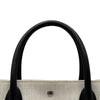サンローラン SAINT LAURENT リヴゴーシュトートバッグ 632539 アイボリー/ブラック キャンバス/レザー レディース トートバッグ