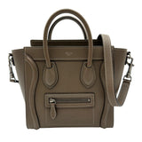 セリーヌ CELINE ラゲージナノショッパー 189243 トープ シルバー金具 ドラムドカーフスキン レディース ハンドバッグ