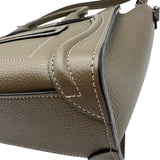 セリーヌ CELINE ラゲージナノショッパー 189243 トープ シルバー金具 ドラムドカーフスキン レディース ハンドバッグ