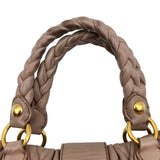 ミュウミュウ miu miu マテラッセ ハンドバッグ ピンクベージュ ナッパレザー レディース ショルダーバッグ