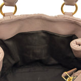 ミュウミュウ miu miu マテラッセ ハンドバッグ ピンクベージュ ナッパレザー レディース ショルダーバッグ