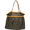 フェンディ FENDI ズッカ トートバッグ 8BH203 ブラウン ナイロン/パテット レディース トートバッグ