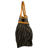 フェンディ FENDI ズッカ トートバッグ 8BH203 ブラウン ナイロン/パテット レディース トートバッグ