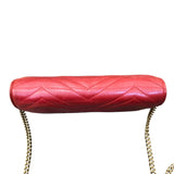 グッチ GUCCI GGマーモント チェーンウォレット 474575 レット ゴールド金具 レザー レディース ウォレットチェーン