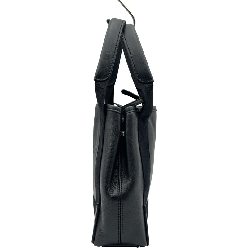 バレンシアガ BALENCIAGA ネイビーカバスXS 390346 ブラック レザー