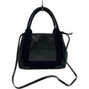 バレンシアガ BALENCIAGA ネイビーカバスXS 390346 ブラック レザー レディース トートバッグ ショルダーバッグ