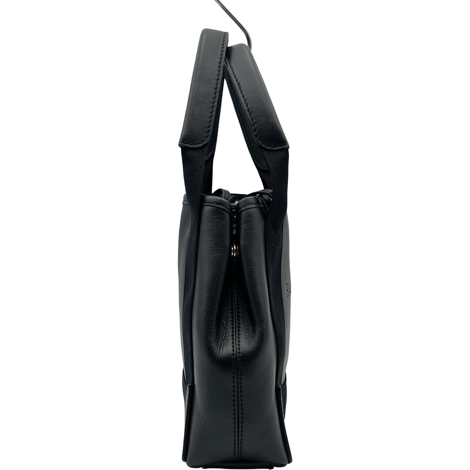 バレンシアガ BALENCIAGA ネイビーカバスXS 390346 ブラック レザー