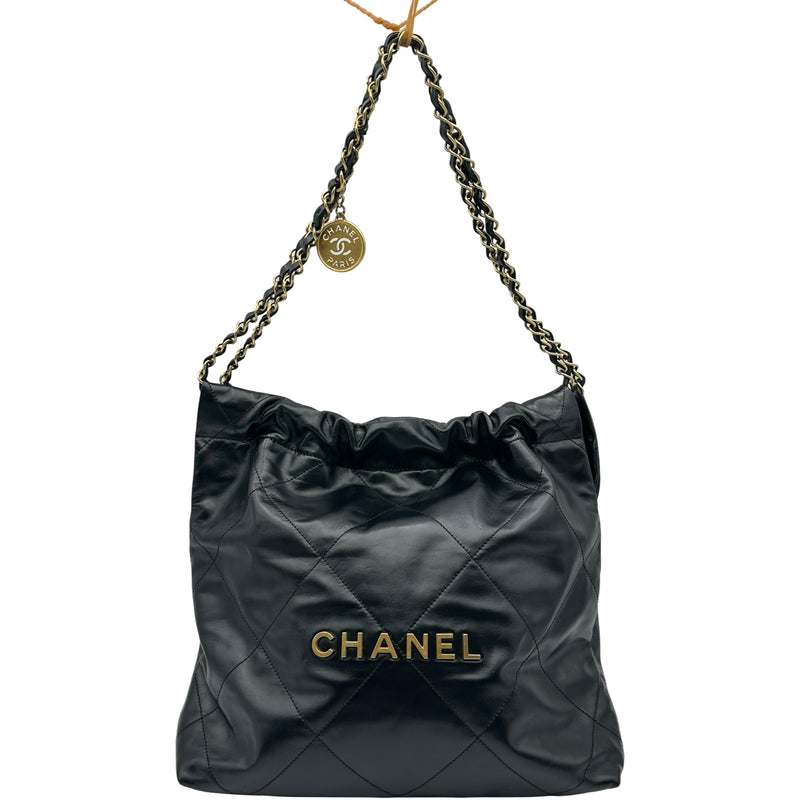 【付属品充実】CHANEL22 スモール ブラック×ゴールド シャネル CHANEL CHANEL22 スモール AS3260 ブラック/ゴールド