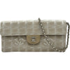 シャネル CHANEL ニュートラベルライン チェーンバッグ A15285 6番台 ベージュ シルバー金具 ナイロンジャガード レディース ショルダーバッグ