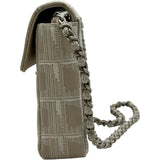 シャネル CHANEL ニュートラベルライン チェーンバッグ A15285 6番台 ベージュ シルバー金具 ナイロンジャガード レディース ショルダーバッグ
