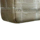 シャネル CHANEL ニュートラベルライン チェーンバッグ A15285 6番台 ベージュ シルバー金具 ナイロンジャガード レディース ショルダーバッグ