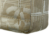 シャネル CHANEL ニュートラベルライン チェーンバッグ A15285 6番台 ベージュ シルバー金具 ナイロンジャガード レディース ショルダーバッグ
