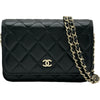 シャネル CHANEL マトラッセミニチェーンウォレット AP1649 31番台 ブラック ラムスキン レディース ウォレットチェーン