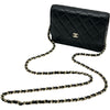 シャネル CHANEL マトラッセミニチェーンウォレット AP1649 31番台 ブラック ラムスキン レディース ウォレットチェーン