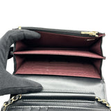 シャネル CHANEL マトラッセミニチェーンウォレット AP1649 31番台 ブラック ラムスキン レディース ウォレットチェーン