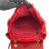 シャネル CHANEL マトラッセバッグパック A91121 23番台 レッド/ゴールド金具 ラムスキン レディース リュック・デイパック