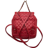 シャネル CHANEL マトラッセバッグパック A91121 23番台 レッド/ゴールド金具 ラムスキン レディース リュック・デイパック