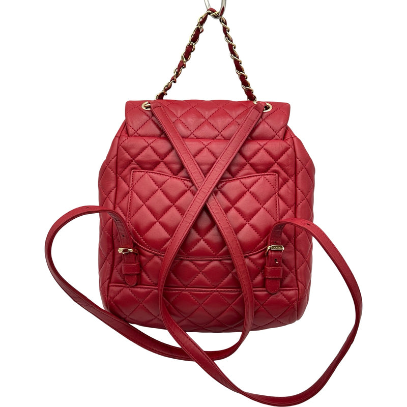 シャネル CHANEL マトラッセバッグパック A91121 23番台 レッド