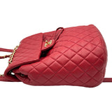 シャネル CHANEL マトラッセバッグパック A91121 23番台 レッド/ゴールド金具 ラムスキン レディース リュック・デイパック