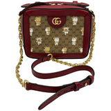 グッチ GUCCI GGマーモントショルダー ドラえもんコラボ 655596 レッド ミニGGスプリーム レディース ショルダーバッグ