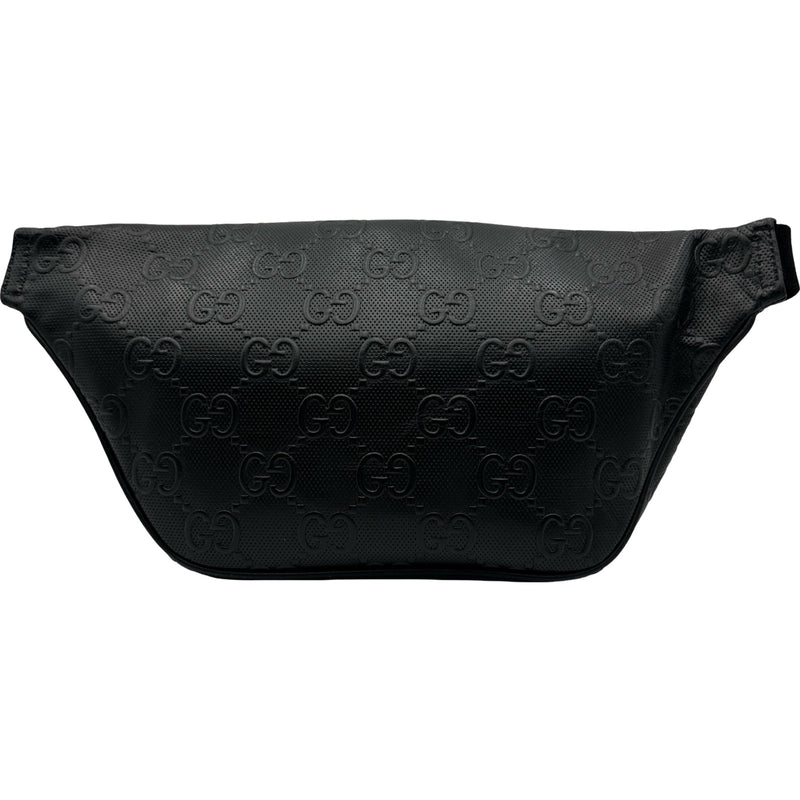 ノ*ラ様 GUCCI GGエンボス ボディバッグ グッチ GUCCI GGエンボスベルトバッグ 645093 ブラック シルバー金具