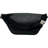 グッチ GUCCI GGエンボスベルトバッグ 645093 ブラック　シルバー金具 GGエンボス メンズ ボディバッグ