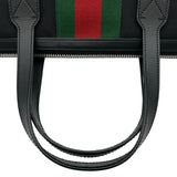 グッチ GUCCI シェリーライン2WAYトート 619750 ブラック レザー/キャンバス メンズ トートバッグ